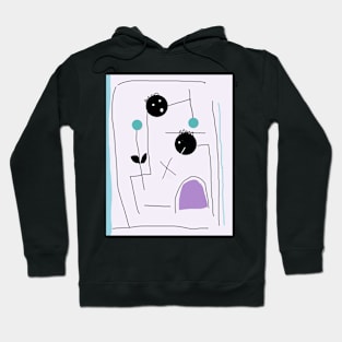 Kids and Simple Lines Stick Figure Hoodie